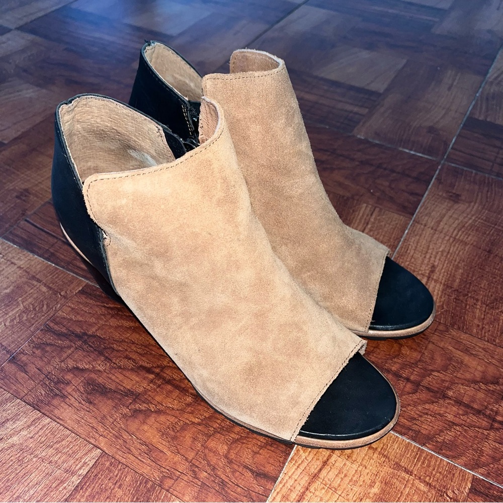 Sorel Nadia Women's Brown Heeled Open Toe Boots NL2843-224 US Size 10